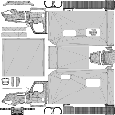 Freightliner Cascadia Legacy Templates